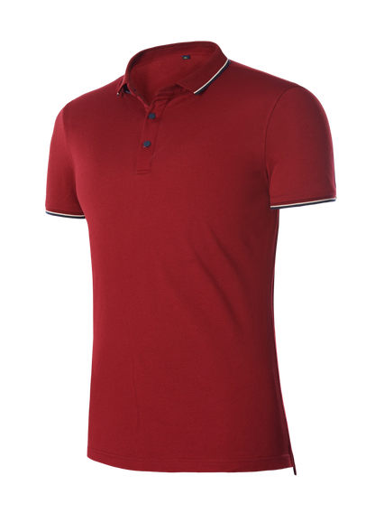 High Quality 190 Grams Luxury Cotton Unisex Polo Shirts Men's Plus Size Golf Uniforms Golf Shirt Quick Drying