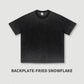 270G Heavyweight 100% Cotton Custom Logo Embroidery Loose T-shirt for Men Casual Suit with Shoulder Drop Print Pattern