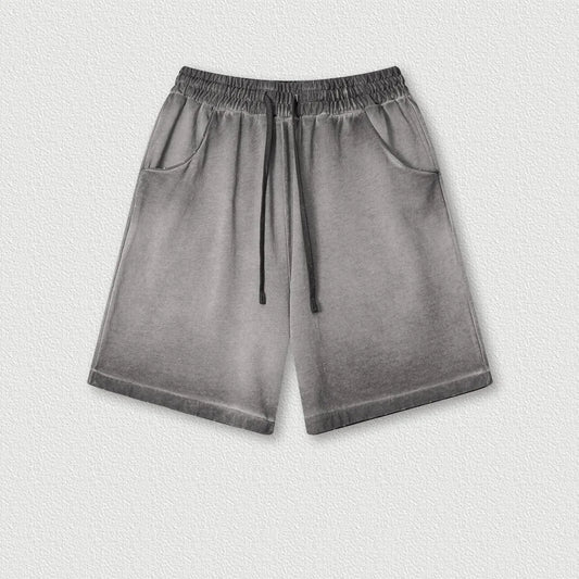 310G Custom Summer American High Street Washed Casual Shorts Trendy Brand Loose Sports Pants Men's Trendy Man's Shorts