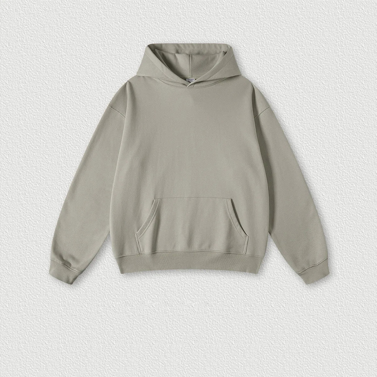 440G Cotton Polyester Custom Logo Heavy Sweatshirt Suit Earth-color Loose Hooded Fashion Sweatshirt Pullover Men's Sets