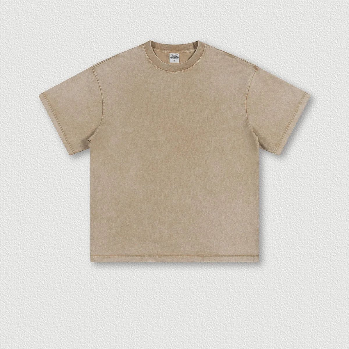 260G Custom Logo Heavyweight 100% Cotton Washing T-shirt Retro Trendy Brand Teenager Loose Blanks T-shirt for Men And Women