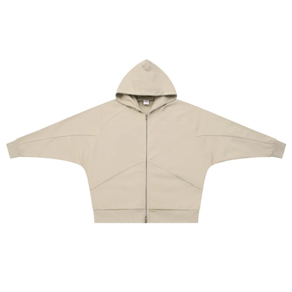 Men Hoodie Double-ended Zipper Pullover High Quality Blank Zip up Hoodies Fleece Cotton 350g Mens Hooded Jacket