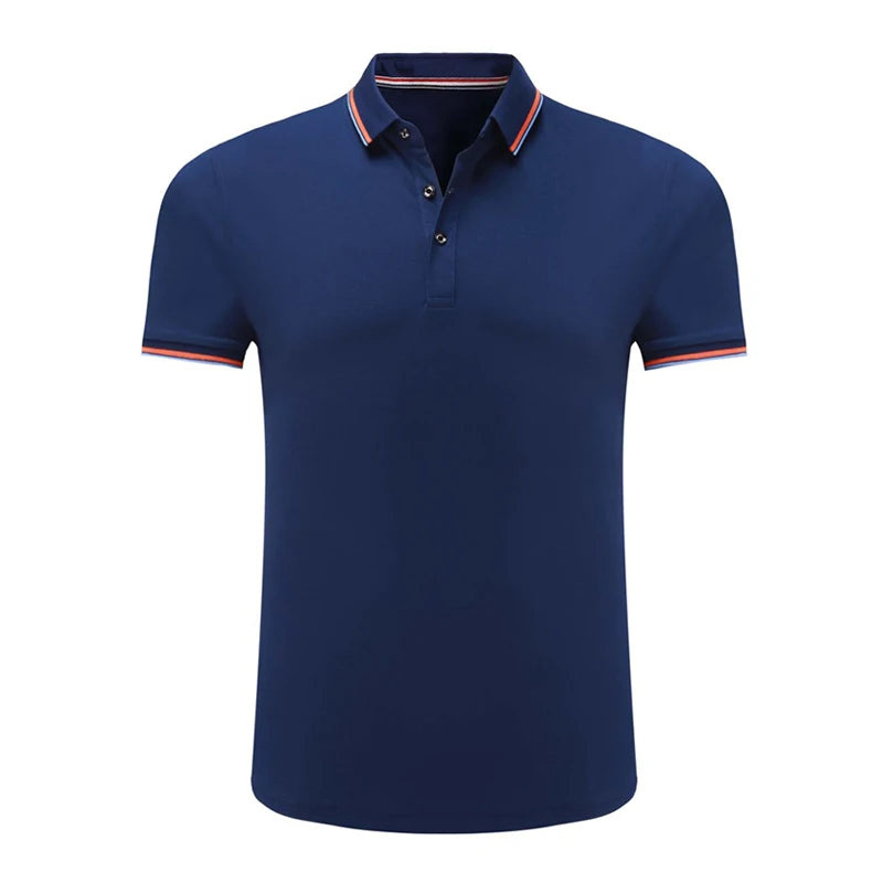 Men's Blank for Shirts Hot Selling Custom Logo Solid Color Uniform Golf for Shirt Knitted Breathable Formal Short Sleeve Polo Shirts