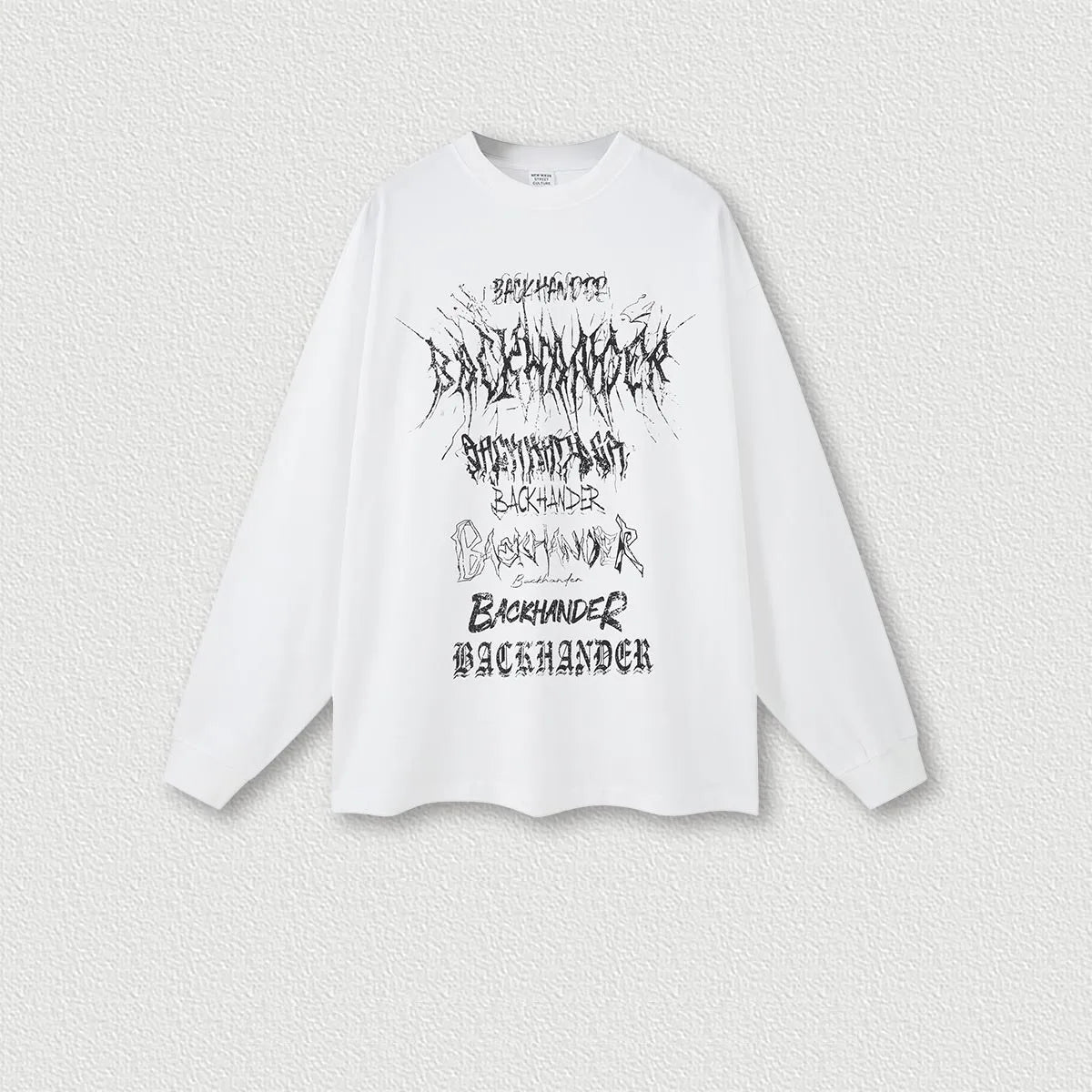 270G 100% Cotton Washed Custom Logo American Street Buyer Shop Loose Washed High Quality Long Sleeve T-shirt Men