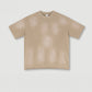 285 Grams 100% Cotton Heavy Weight Plain-patterned Shoulder-loose Rolled-up Short-sleeved Monkey Washed Oversize TShirt