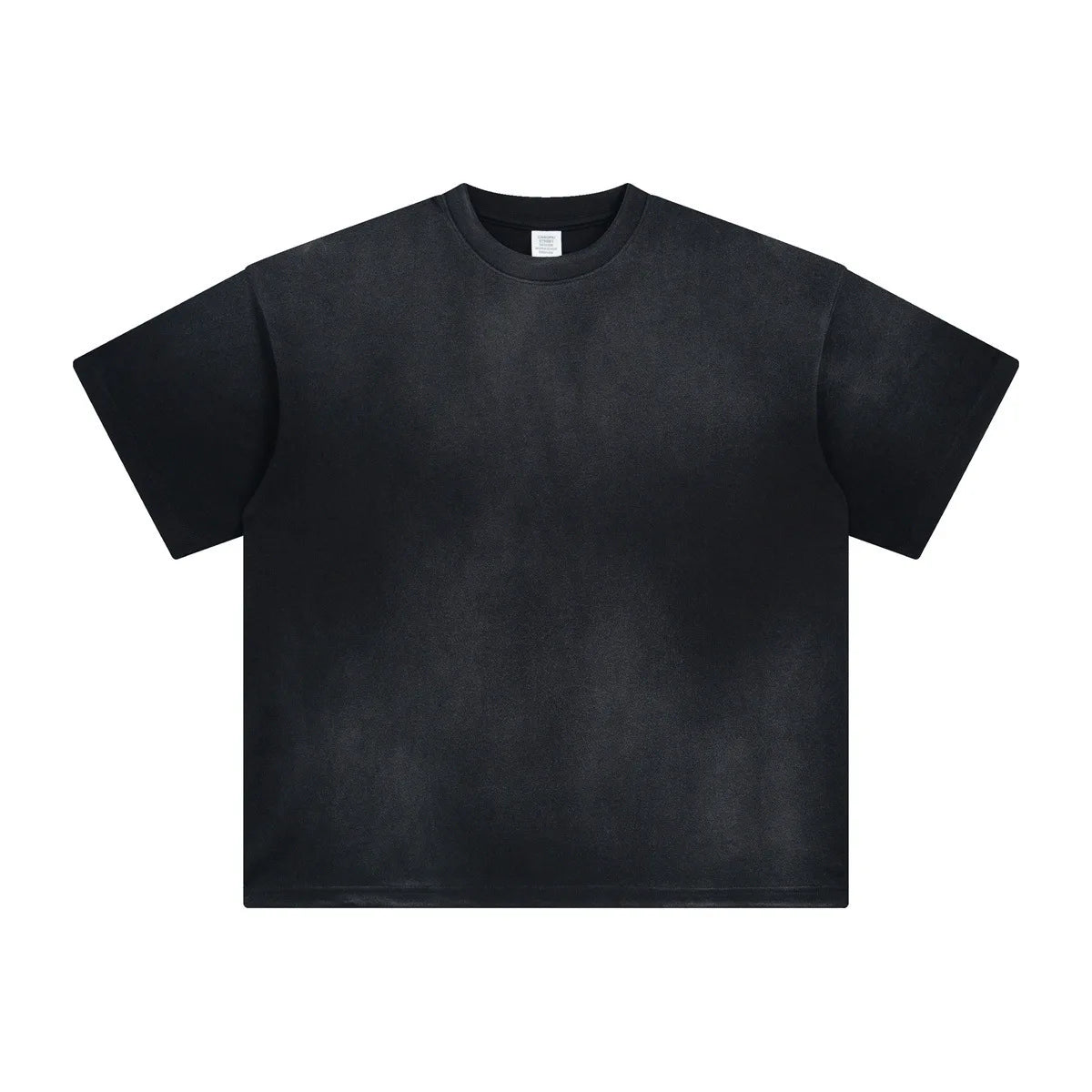 Men' Summer New Stitching Short Sleeve 260g Washed to Make Daily White Shirt Men's American Retro Pure Cotton Short Tshirt