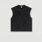 275G 330G 100% Cotton Custom Logo American Fashion Sports Fitness Ripped Crimped T Shirt Five-point Shorts Suit Men