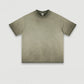 275G 310G Cotton Vintage Washed Anti-bottom Fried Color Casual Short Sleeve Shorts Fashion Brand Men's Suit