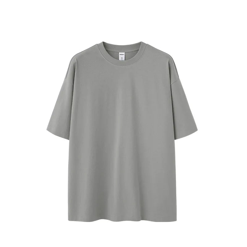 2026 Spring Summer Collection Heavy 260G Fashion Brand T-Shirts Casual Sorona Loose Drop Shoulder Short Sleeves Knitted