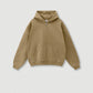 345G Custom Logo Autumn Trendy Loose Solid Color Zipper Hooded Sweatshirt Casual Pants Set Men's Hoodie Sets