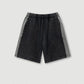 370G 100% Cotton Custom Vintage Splicing Ribbon Loose Color Contrast Shorts Drawstring Casual Men's Five-point Shorts