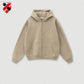 345G Custom Logo Heavyweight Men's Casual Hoodie Velvet Hooded Cardigan Sweatshirt Suit Men's  Plus Size Trendy Hoodie