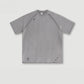 330 Grams 100% Cotton American Retro Heavyweight Washed Batik Terry T-shirt Wrecked Curled Large Size Short-sleeved Men
