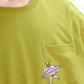 240G Sports Embroidered Pocket T-shirt 6 in 1 Cool Quick-drying Short Sleeves T-shirt for Men