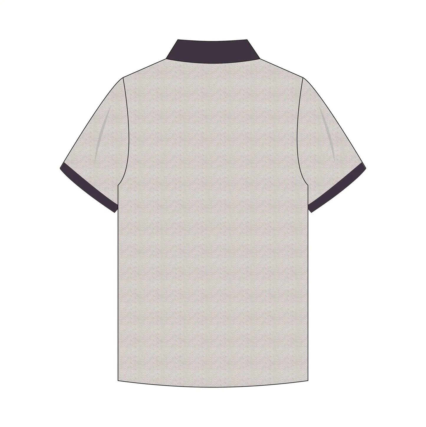 Men's High Quality Business Casual Short-Sleeve Polo Shirt Summer Print Patchwork Embroidery Button Decoration Polo Shirt