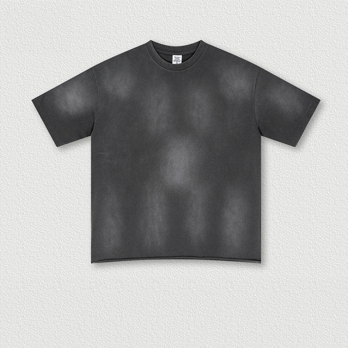 285 Grams 100% Cotton Heavy Weight Plain-patterned Shoulder-loose Rolled-up Short-sleeved Monkey Washed Oversize TShirt