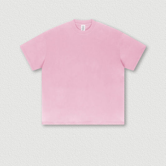 425G Heavyweight 100% Cotton Custom Logo Trendy Hip Hop Summer Trendy Brand Heavy Loose Short-sleeved Teen T-shirt Men