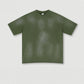 285 Grams 100% Cotton Heavy Weight Plain-patterned Shoulder-loose Rolled-up Short-sleeved Monkey Washed Oversize TShirt