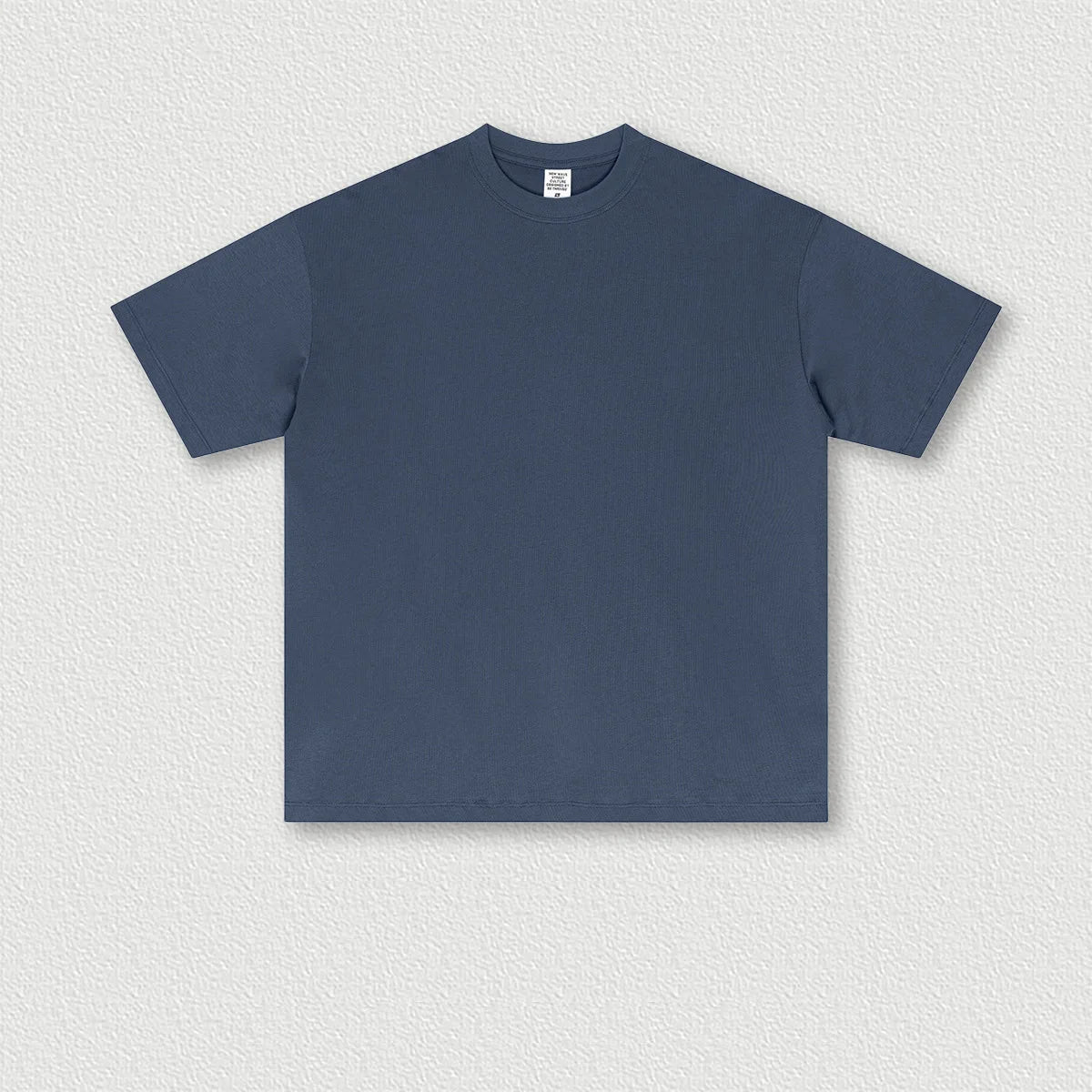 180 Gram Custom Logo American Low-shrinkage High-quality Fashion Brand Shoulder Drop Color Short-sleeved T-shirt for Men