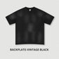 285G Heavyweight 100% Cotton Retro Design Printed Short-sleeved T-shirt Handsome Black Top Heavy Clothes Men's Trendy