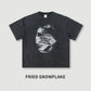 270G Heavyweight 100% Cotton Fashion Brand Hip Hop Slogan Printed Oversize Heavy Loose Short-sleeved T-shirt for Men