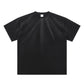 Custom Men's Washed Old Short Sleeve 250g Spray Monkey Washed American High Street Cotton T-Shirt Men's Street Casual Tshirt