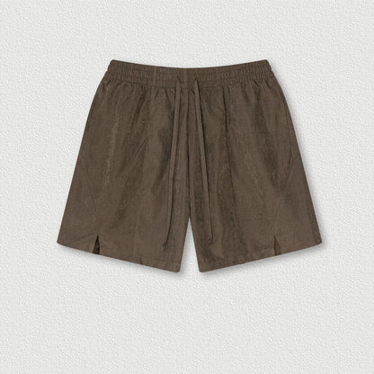 160 Grams Custom logo American Fashion Brand Satin Beach Fabric Pants Waterproof Quick-drying Casual Shorts for Men