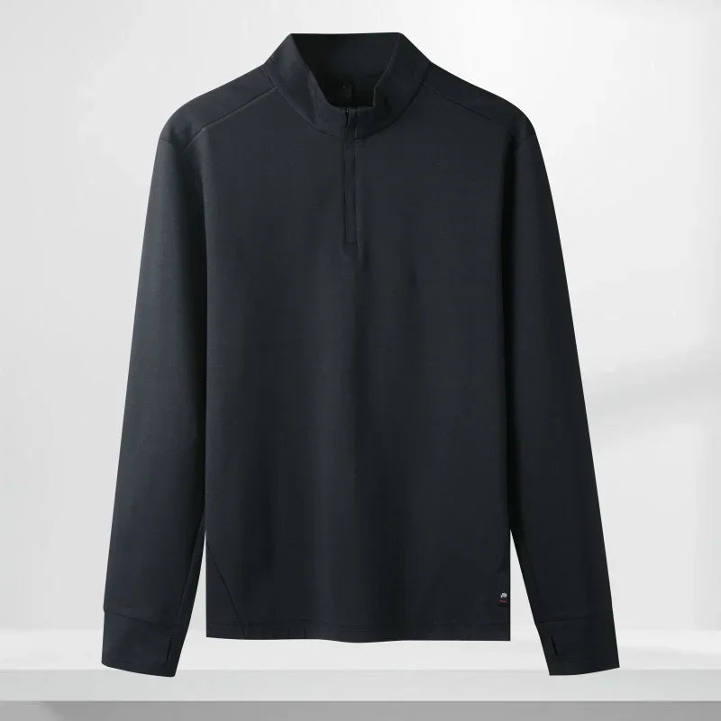 OEM/ODM Custom LOGO Heavy Quality New Long Sleeve Fitting Casual Style POLO Shirt Autumn Men's Golf Shirt for Man
