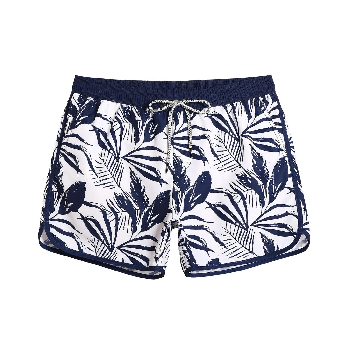 Custom Logo Men's Breathable Swim Shorts Relaxing Mid Waist Hot Shorts Drawstring Closure for Pool Beach Shorts