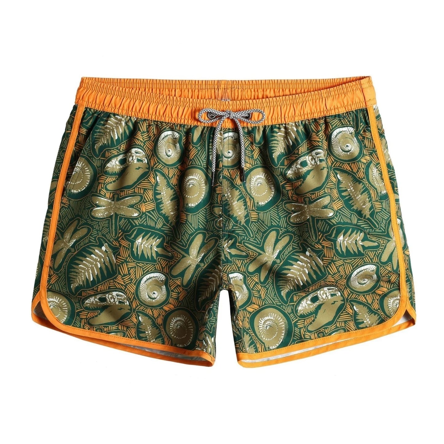 Custom Logo Men's Breathable Swim Shorts Relaxing Mid Waist Hot Shorts Drawstring Closure for Pool Beach Shorts