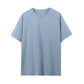 Breathable Quick Dry Anti-UV O-Neck Knitted Front Logo Pullover T-Shirt Short Sleeve High Solid Color Simple Casual Sports Style