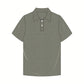 Men's High Quality Business Casual Short-Sleeve Polo Shirt Summer Print Patchwork Embroidery Button Decoration Polo Shirt
