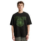 2026 Spring and Summer 100% Cotton 200G Foamed Printed T-shirt New American Street Trend Loose Print Base Short Sleeves