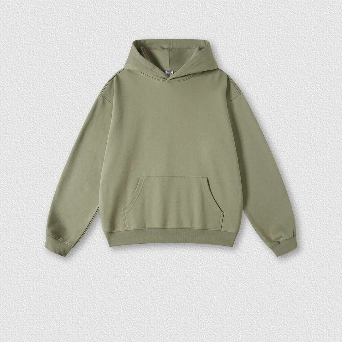 440G Cotton Polyester Custom Logo Heavy Sweatshirt Suit Earth-color Loose Hooded Fashion Sweatshirt Pullover Men's Sets