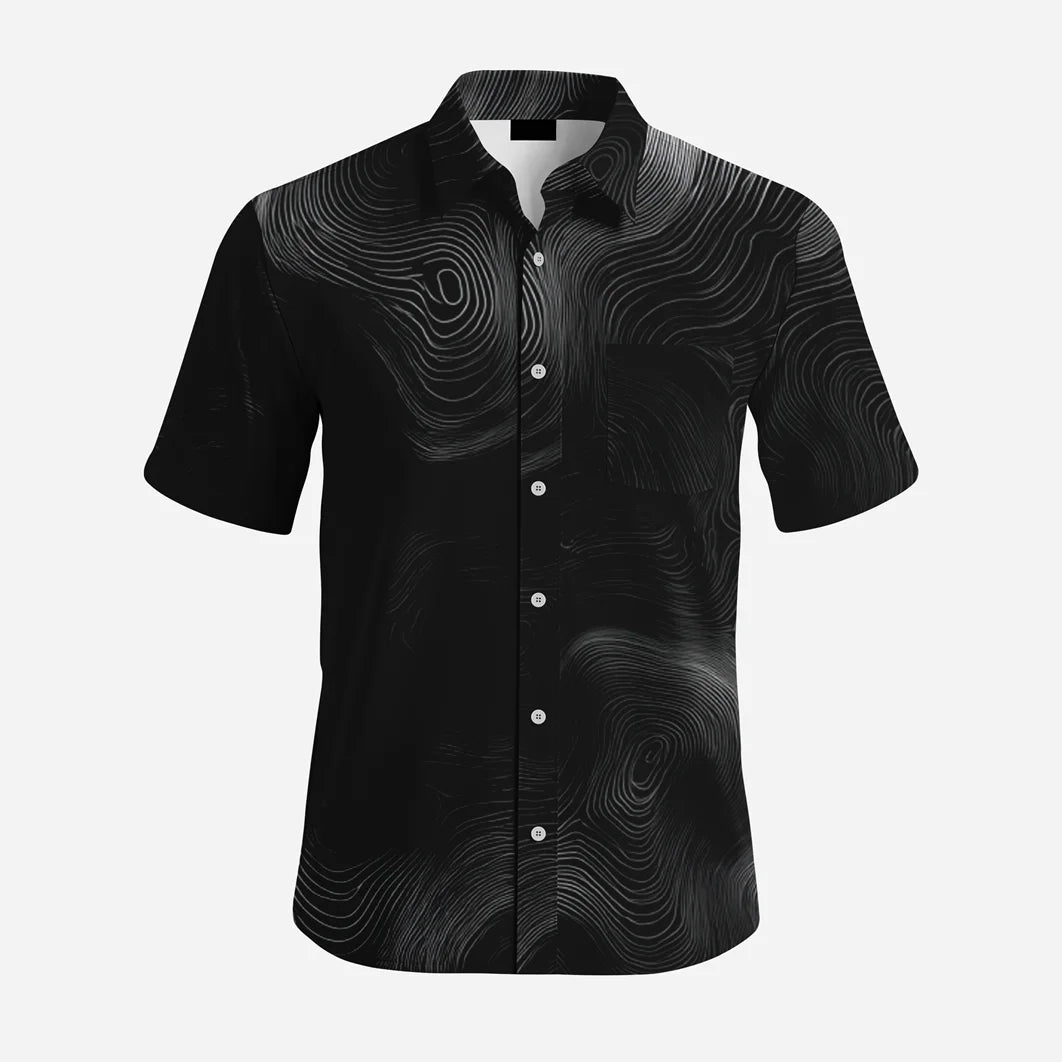 High Quality Customized Floral Pattern Sublimation Polyester Hawaiian Top Personalized Button Short Sleeves Men's Hawaii Shirts