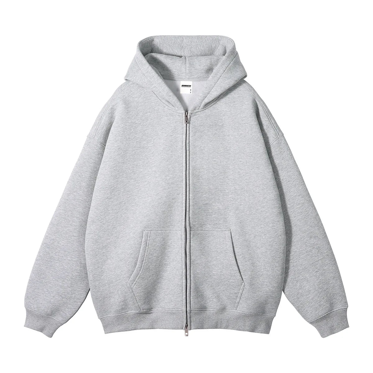 Men Hoodie Double-ended Zipper Pullover High Quality Blank Zip up Hoodies Fleece Cotton 350g Mens Hooded Jacket