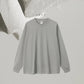 225 Grams 100% Cotton Heavy Weight Loose Fit Sports Basic 5A Antibacterial Functional Long-sleeved T-shirt for Men
