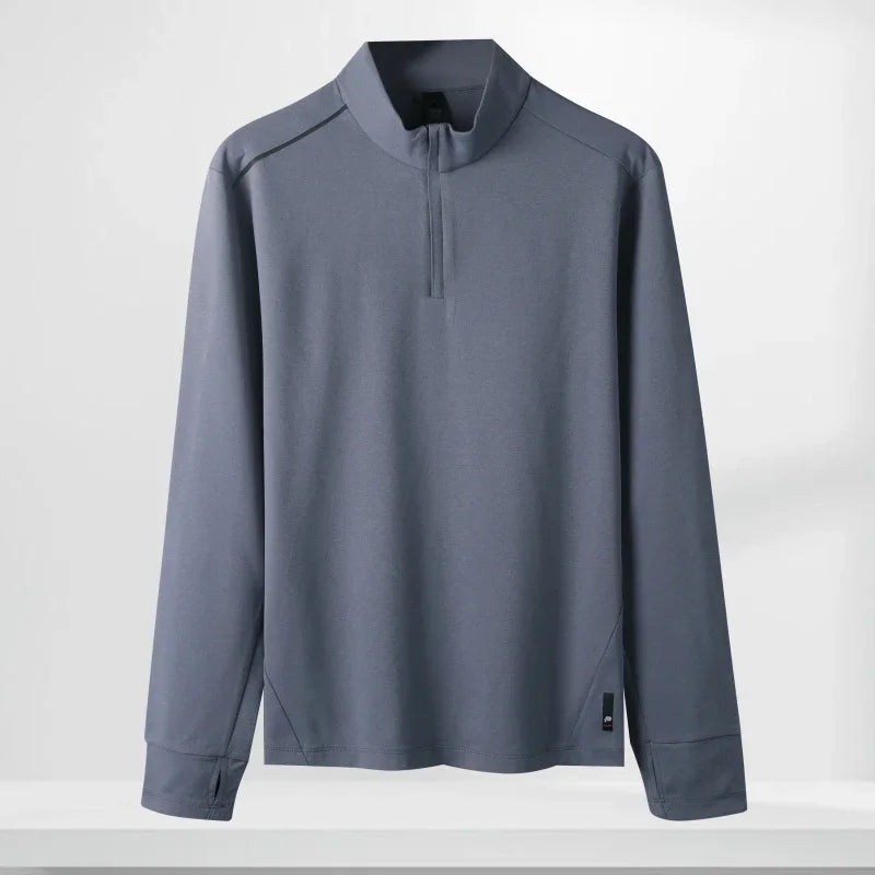OEM/ODM Custom LOGO Heavy Quality New Long Sleeve Fitting Casual Style POLO Shirt Autumn Men's Golf Shirt for Man