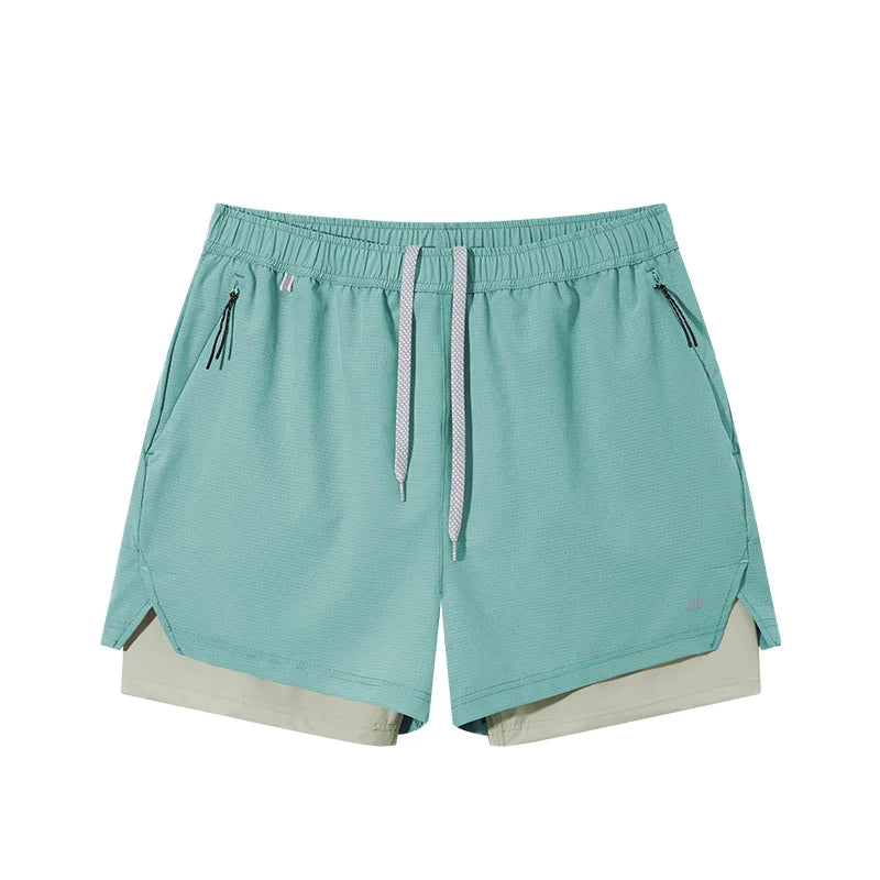 2026 Spring and Summer High Quality Two-in-one Breathable Sports Shorts New Outdoor Lightweight Upf50+ Sun protection Hot Shorts