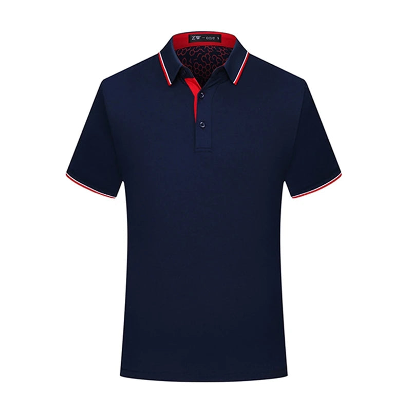 High Quality Custom Logo Stiff Collar Golf Tee Shirts Funny Pattern Polyester Spandex Quick Dry Man Golf Polo T-Shirt Shirts