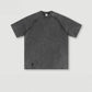 330 Grams 100% Cotton American Retro Heavyweight Washed Batik Terry T-shirt Wrecked Curled Large Size Short-sleeved Men