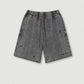 330G Custom Summer High Street Washed Batik Knee Length Shorts Men's Trendy Brand Wasteland Style Five-point Shorts