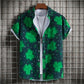 Abstract Art Men's Shirt | Minimalist Brush Stroke Short Sleeve Shirts