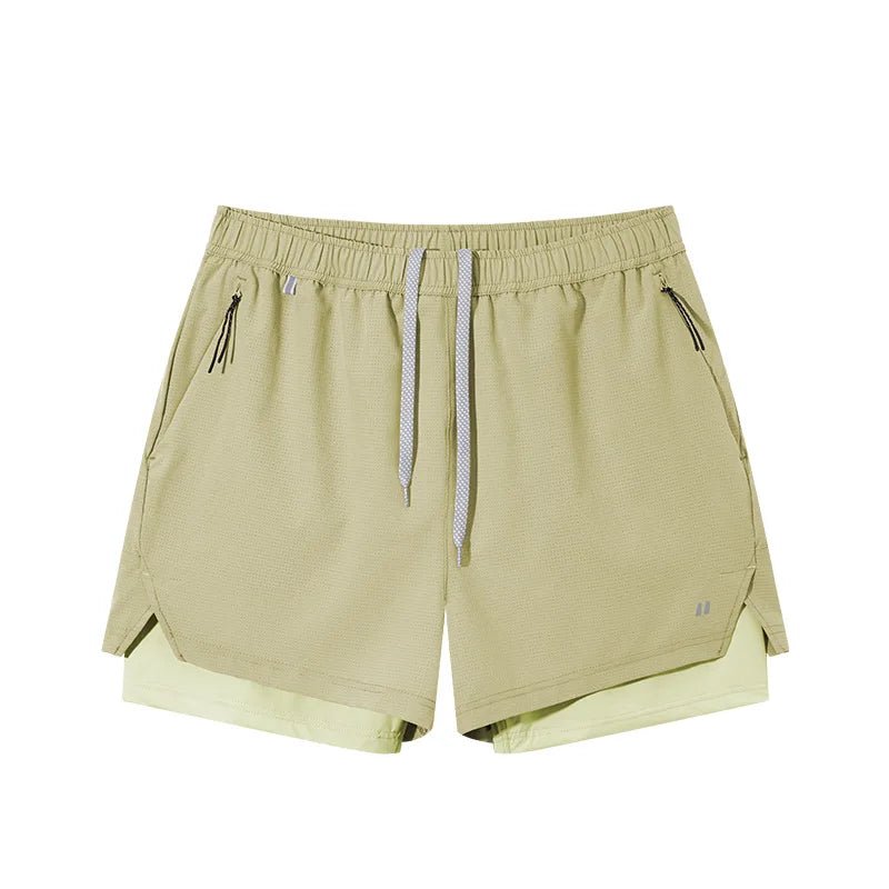 2026 Spring and Summer High Quality Two-in-one Breathable Sports Shorts New Outdoor Lightweight Upf50+ Sun protection Hot Shorts