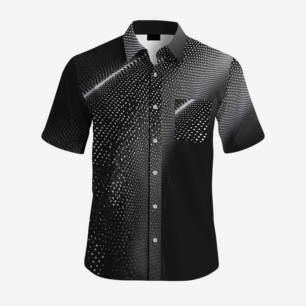 High Quality Customized Floral Pattern Sublimation Polyester Hawaiian Top Personalized Button Short Sleeves Men's Hawaii Shirts