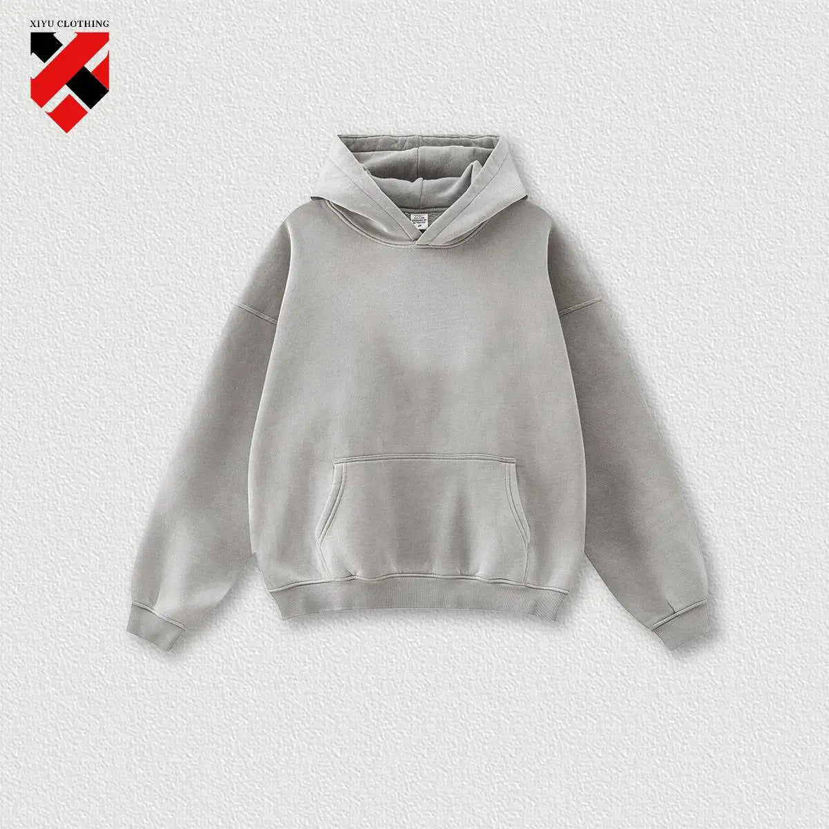 360G Cotton Polyester Autumn and Winter Youth Loose Basic Style Sports Knitted Fashion Casual Hoodie Suit for Men