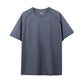Breathable Quick Dry Anti-UV O-Neck Knitted Front Logo Pullover T-Shirt Short Sleeve High Solid Color Simple Casual Sports Style