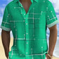 2026 Summer New Hawaiian Floral 3D Digital Printed Polyester Casual Loose Fit Youth Pop Turn-down Collar Men's Shirt