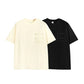 Spring and Summer 150 Grams New Hydrogen T-shirt with Bright Pocket Outdoor Loose Shoulder Solid Short Sleeve T-shirt for Men