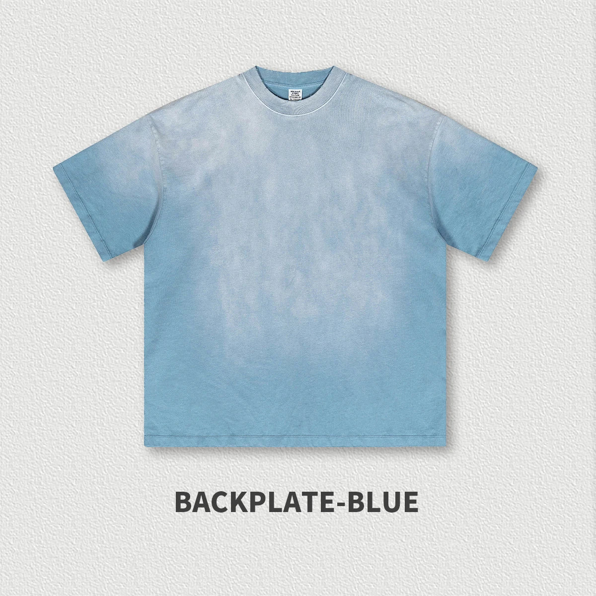 230G Heavyweight 100% Cotton Fashion Brand Tie-dye Washed Tshirt Street Style Letter Short-sleeved T-shirt
